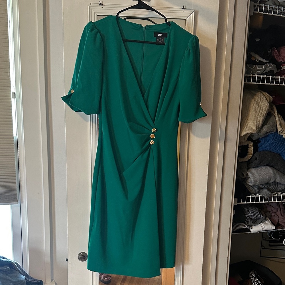 Green DKNY cocktail Dress